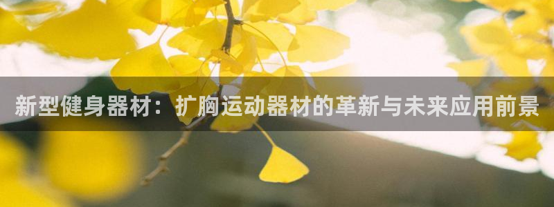 意昂体育4平台APP:新型健身器材:扩胸运动器材的革新与未来